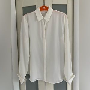 Anne Fontaine Women White Long Sleeve Shirt Pre-owned